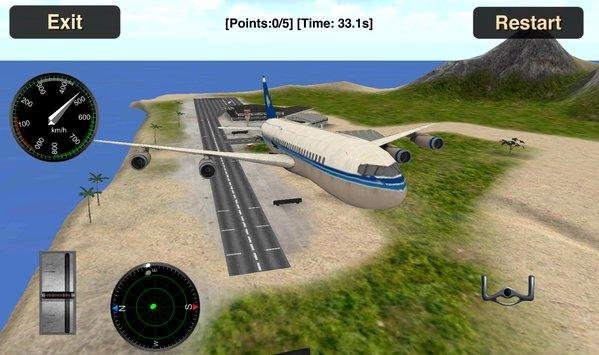 Flight Simulator Fly Plane 3D v 1. 25