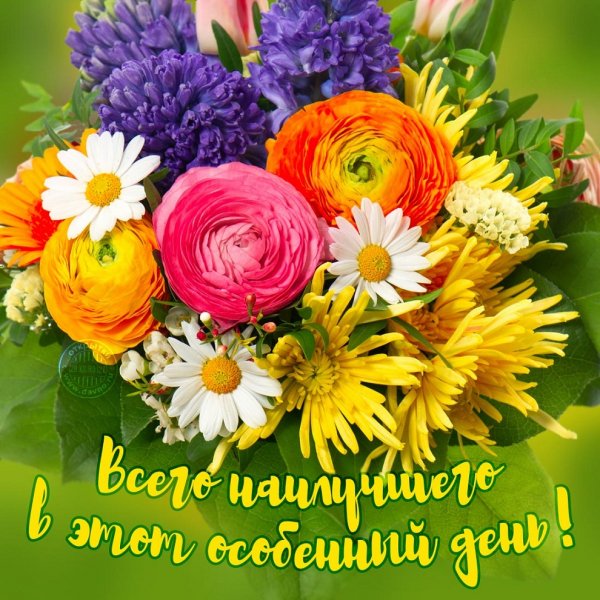 С днём рождения! Всего наилучшего в этот день!