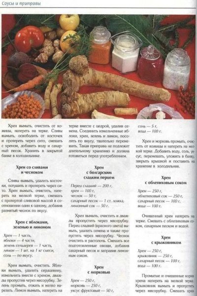 Соусы и приправы