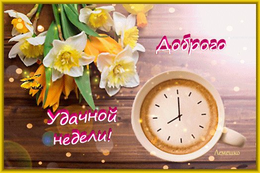 доброго весеннего понедельника удачной