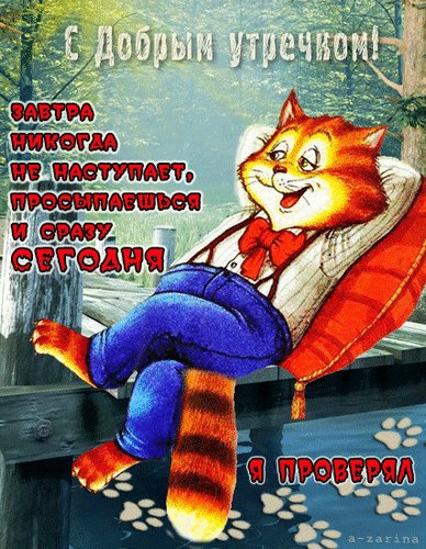 Открытка с добрым утречком завтра никогда