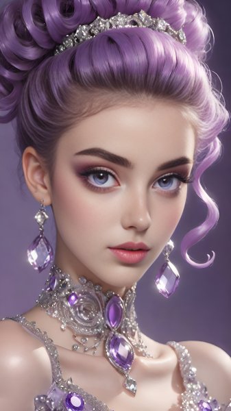 Девушка,леди лаванда,вертикальные.12