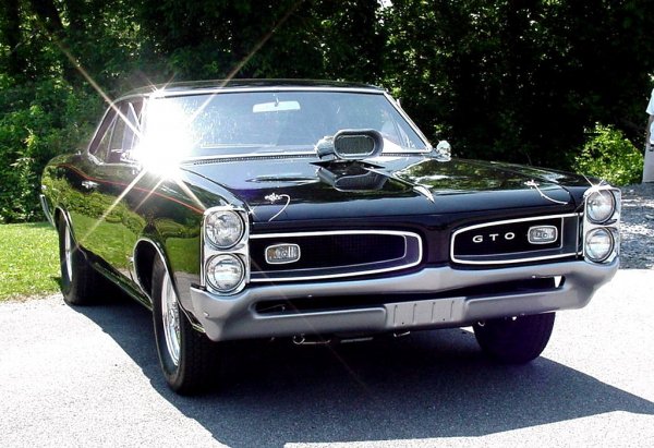 Black-1966-Pontiac-GTO-Wallpaper