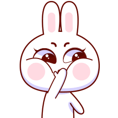 15 Super cute rabbit baby emoticons gif iPhone 8 E