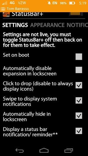 StatusBar Custom Status Bar vOrchid