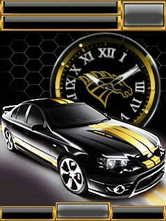 Mustang car часы