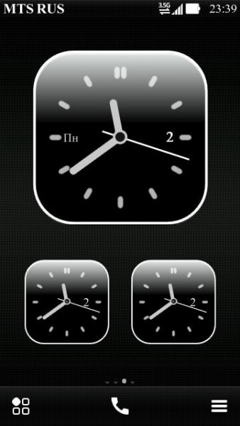 Big and Small Analogue Clock Trans by Ali30n