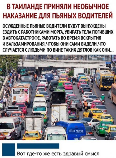 наказание для пьяных водителей
