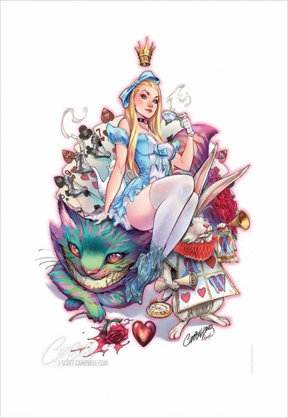 J. Scott Campbell - Queen Alice of Wonderland