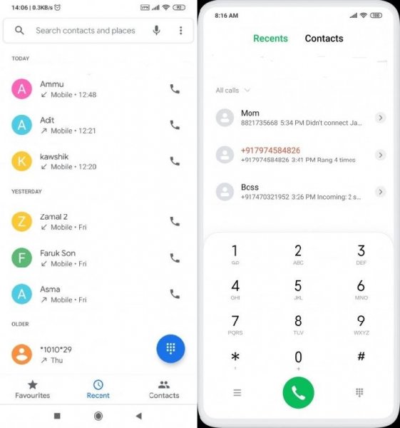 Контакты и вызовы [11.0.8.1] for RedMI
