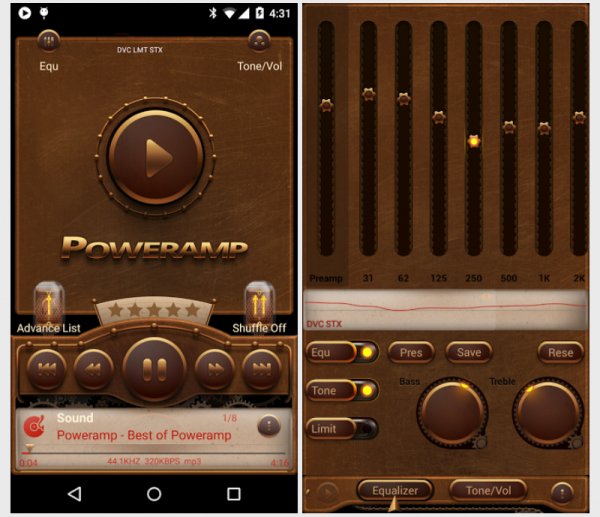 Poweramp Стимпанк скин-1.0.4