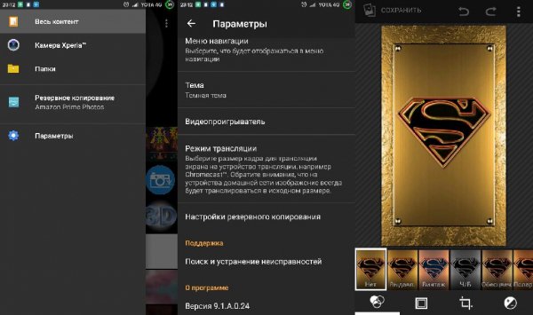 Альбом v9.1.A.0.24(19005464)no Xperia