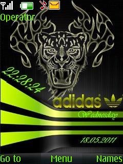 Adidas Clock and Date