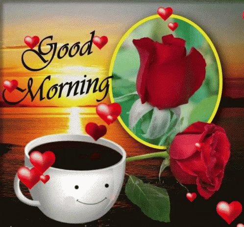Good Morning Rose GIF - Good Morning Rose Coffee - Disc