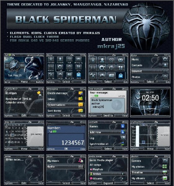 black spiderman by mkraj