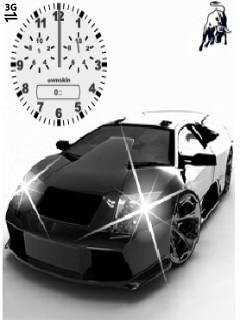 Lamborghini black car часы