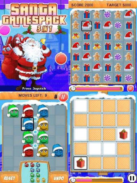 Santa Games Pack 3in1 240x320
