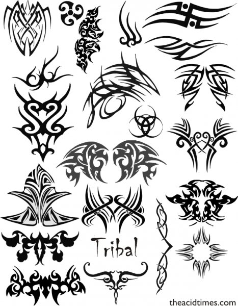 Tribal Brush Set 1 by AcidaSeee