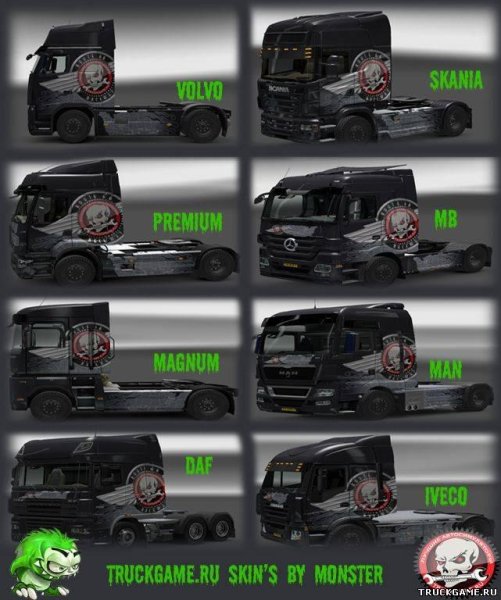 TruckGame.RU skin for ETS2 by Monster