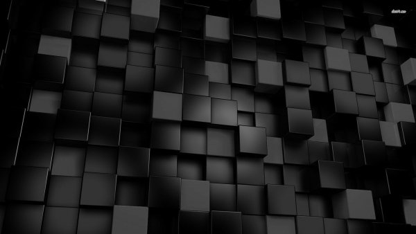 Black and red cubes