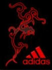 Red adidas абстракция