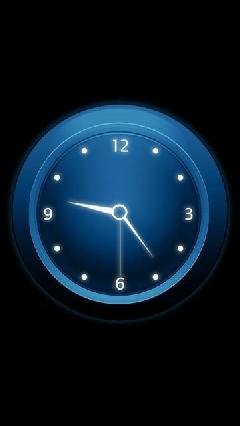 NeonClock Blue