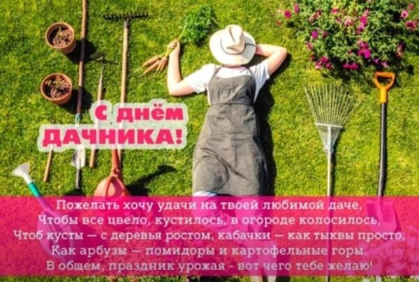 Открытка с днем дачника (4)