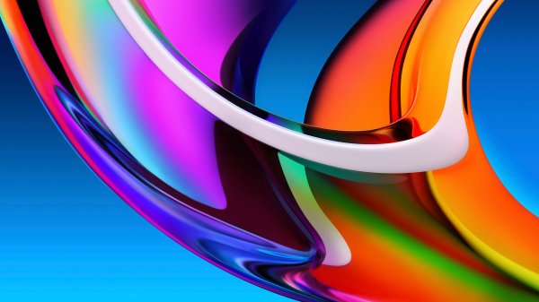 Rainbow-blue-smooth-wavy-vibrant