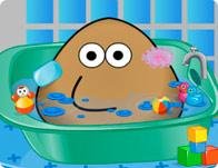 Pou Bathing