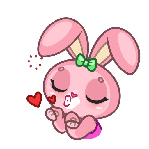 Animated stickers Rabbits