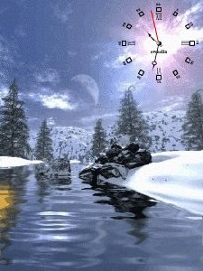 Winter river anim