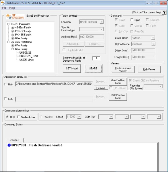 Flash Loader v7.5.3 CSC v0.6 Lite Utopia Lite