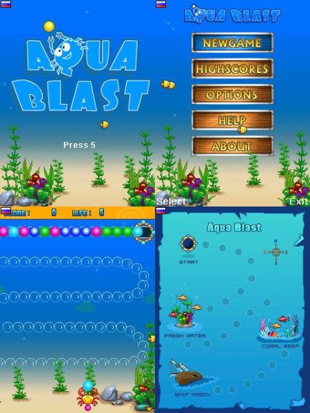 Aqua Blast. 240x320