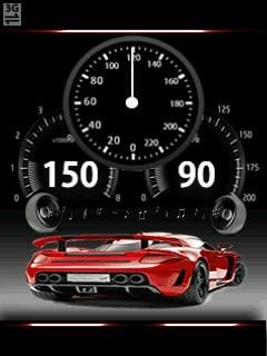 Sport car спидометр анимация