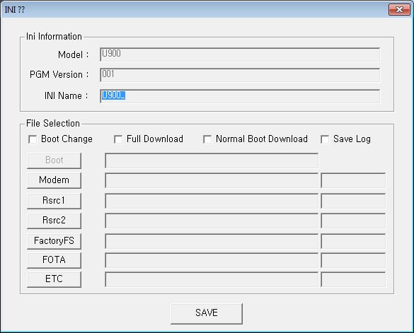 U 900 DEFAULT MDL V001