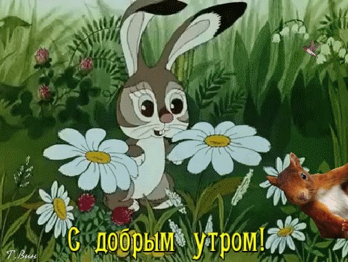 анимированная открытка с добрым утром