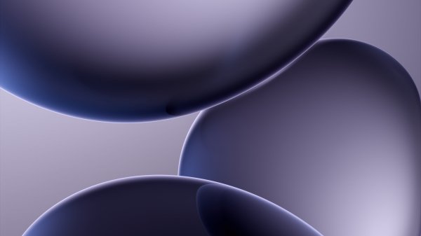 Purple-spheres-smooth-metallic-reflection