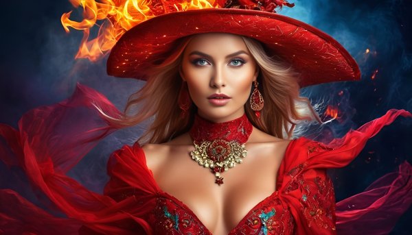 Фэнтези,девушка,огонь.04
