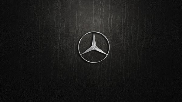 mercedes benz pylon logo silver