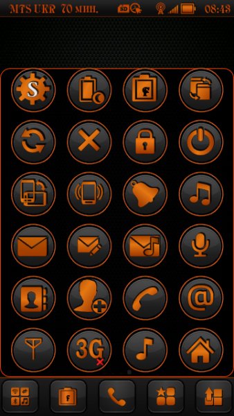 BelleExtraButtons Orange Neon By Aks79