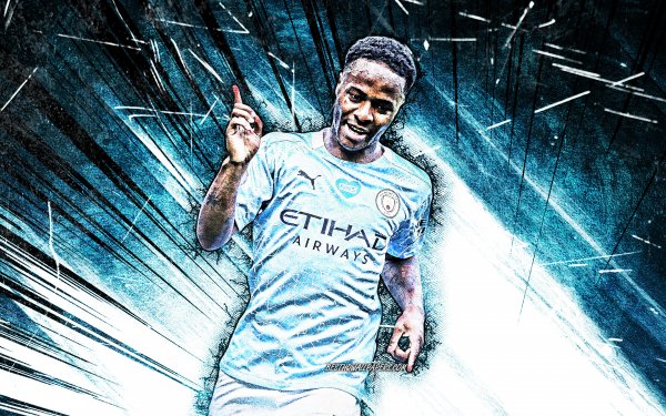4k-raheem-sterling-grunge-art-english-footballers-manchester-