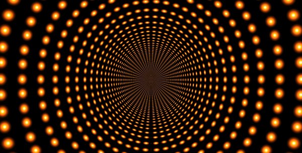 Orange-light-tunnel-pattern-hypnotic