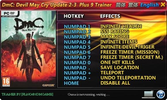 DmC Devil May Cry Update 2-3 Plus 9 Trai