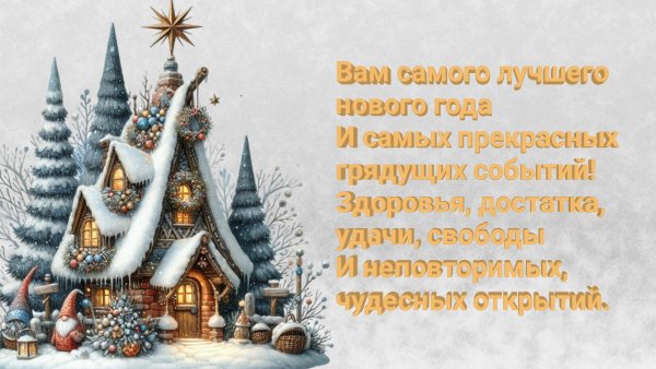 Открытка,новый год.17