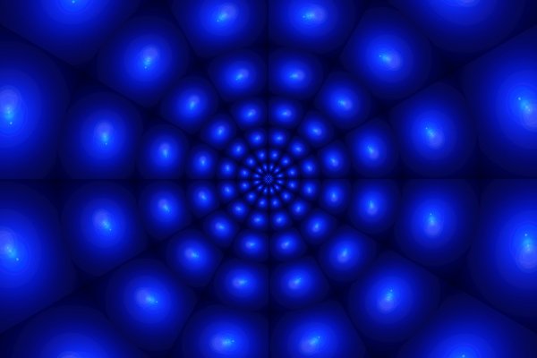 Blue-pattern-light-hypnotic-spiral