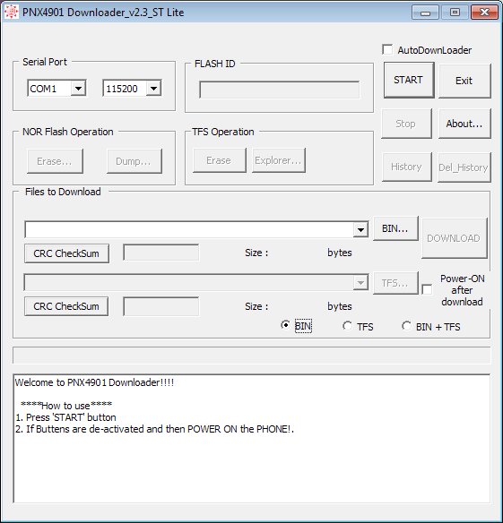PNX4901 ULC Downloader v2.3 ST Lite