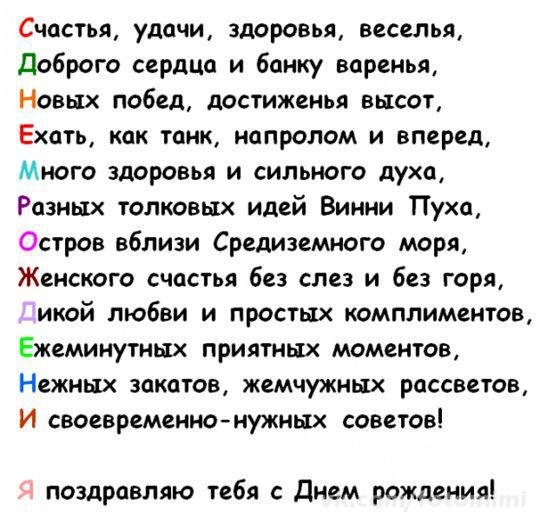 Классное поздравление с Днем Рождения