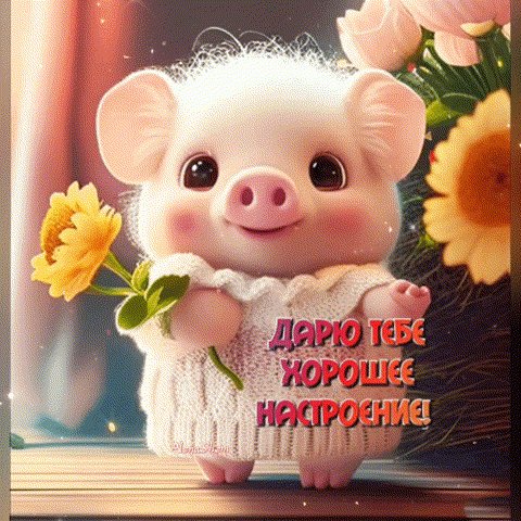 Анимированная открытка дарю хорошее