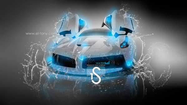 Ferrari-Laferrari-Blue-Neon-Hybrid-Water