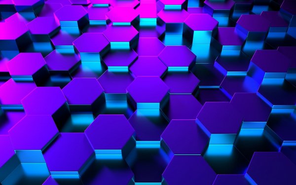 Purple-blue-hexagons-geometry-pattern